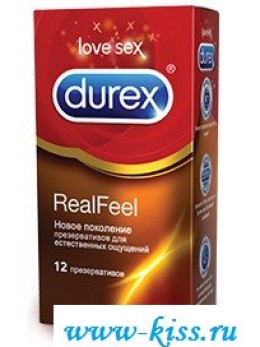 Естественные ощущения с презервативами Durex RealFeel (12 шт.) из интимшопа