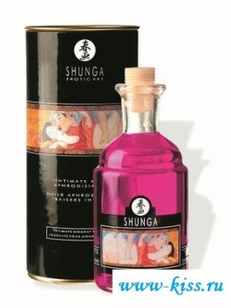 Возбуждение от интим шопа в виде масла для массажа с Афродизиаками (Малина) Shunga Aphr.Oil Raspberry,100 мл