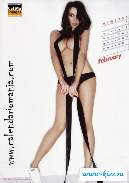 Голая девушка на календаре (12 фотографий)