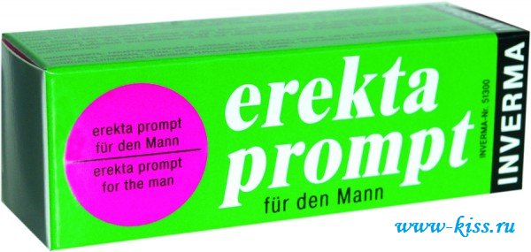 Представление от сексшопа возбуждающего товара, крем Erekta Prompt Fur Mann для него, 13ml