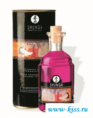 Возбуждение от интим шопа в виде масла для массажа с Афродизиаками (Малина) Shunga Aphr.Oil Raspberry,100 мл