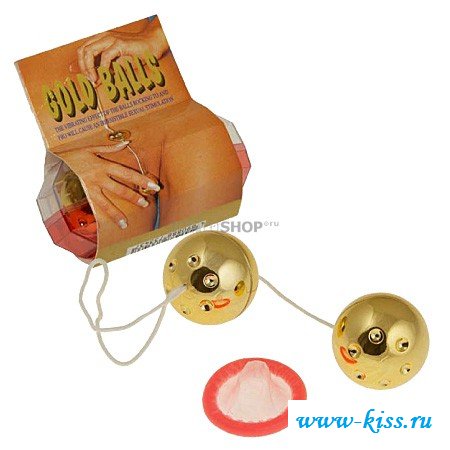 Удовольствие от секс шопа в виде товара вагинальные шарики GOLD