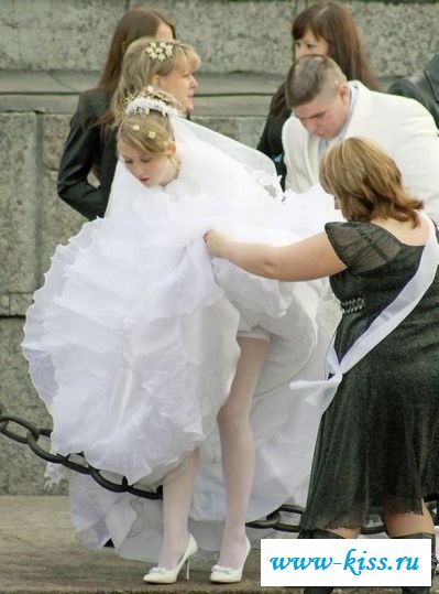 Белоснежные платья будущих жён - фото голых невест