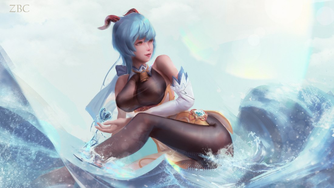 Геншин Импакт Лиза арт