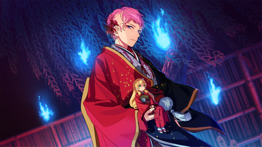 Раскраска Шу Куренай красный глаз