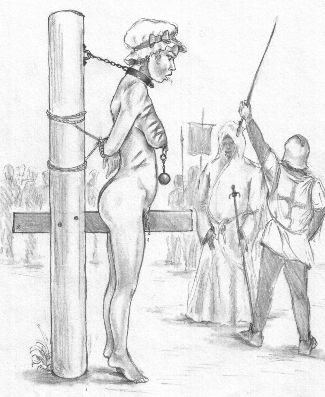 Голые рабыни на торгах