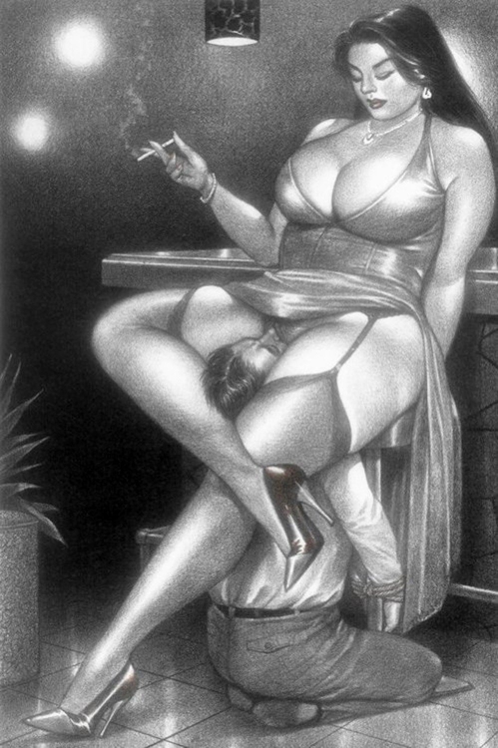 Эмма Батт в чулках мастурбация