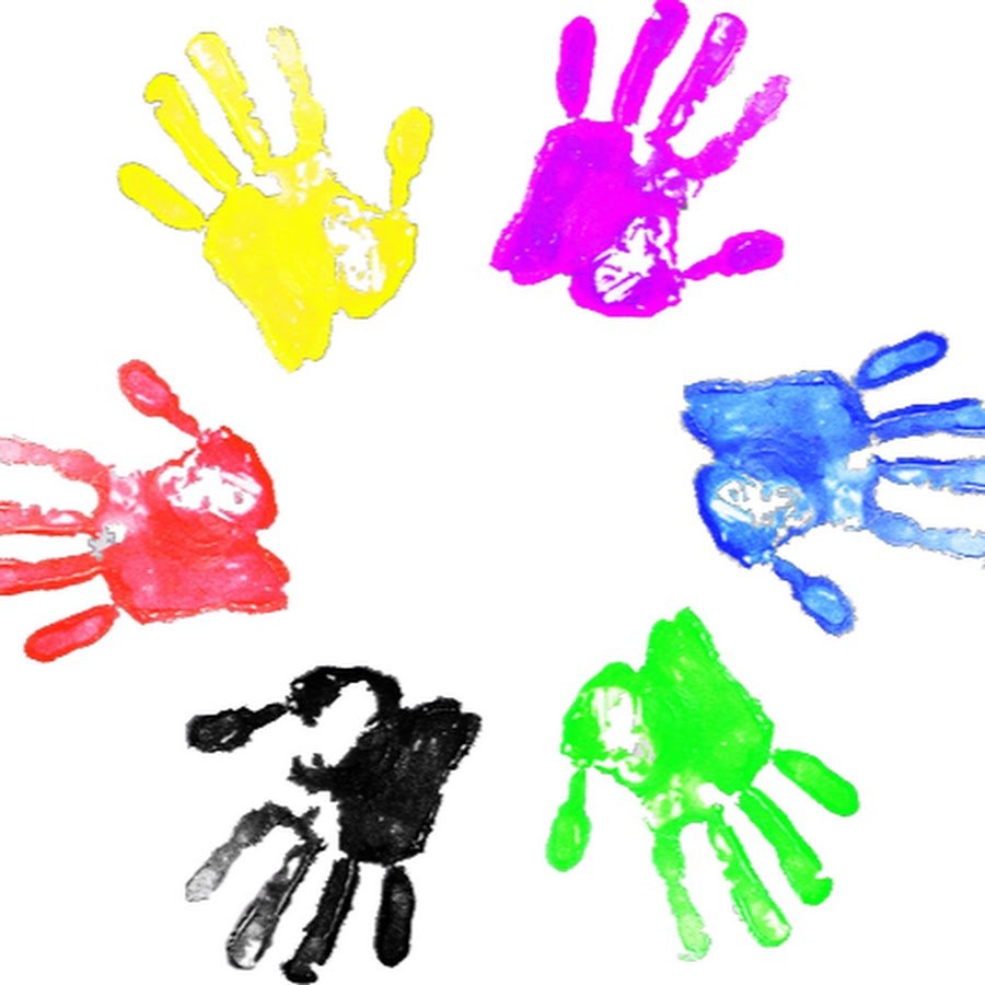 Отпечатки ладошек на ватмане