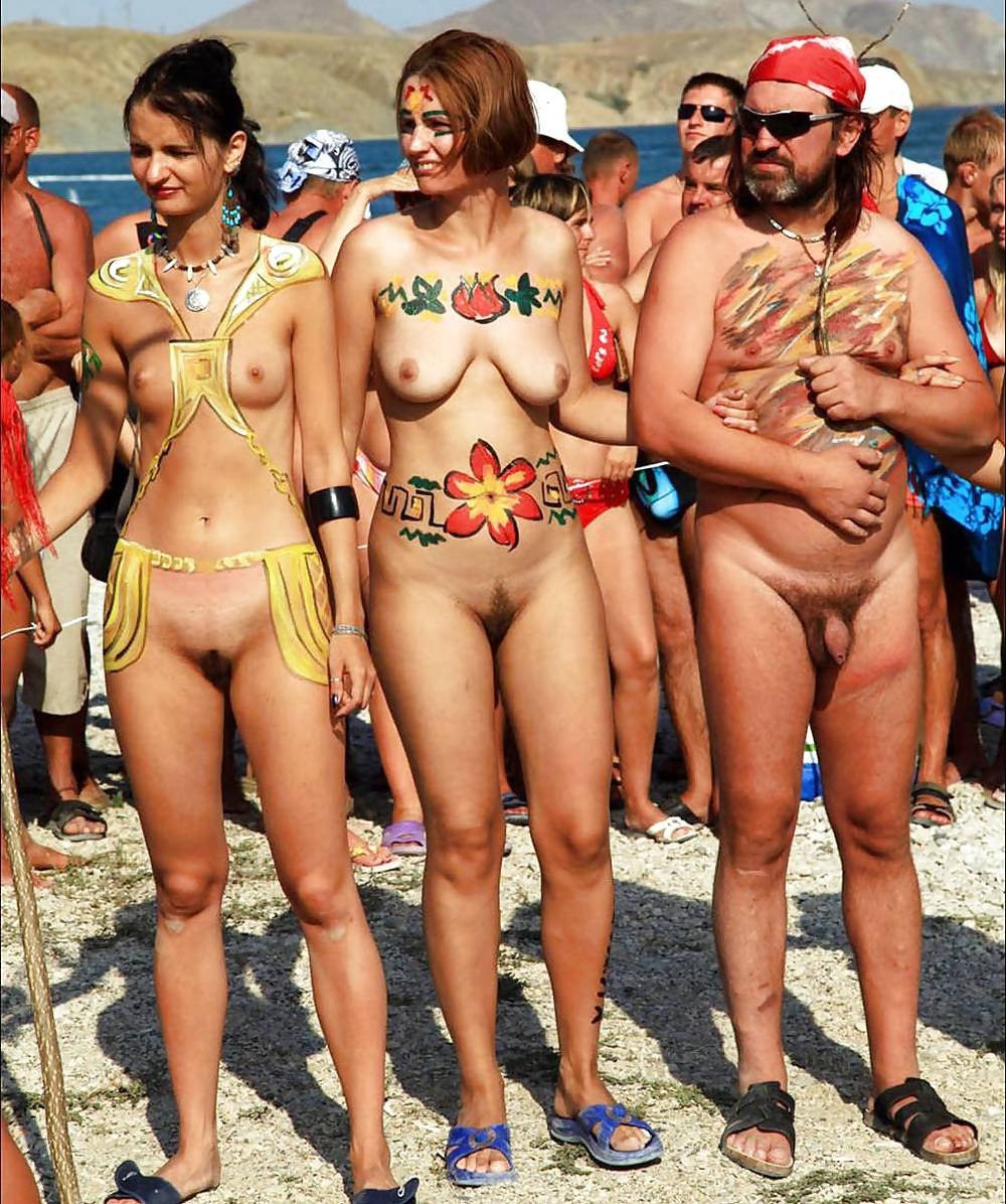 Семейный натуризм ретро