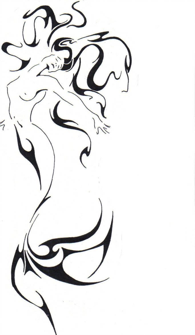 Тату силуэт