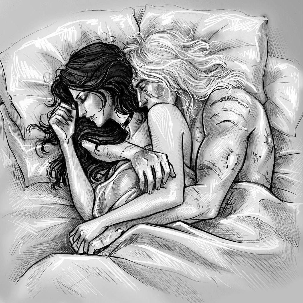 Брутальный мужчина и женщина