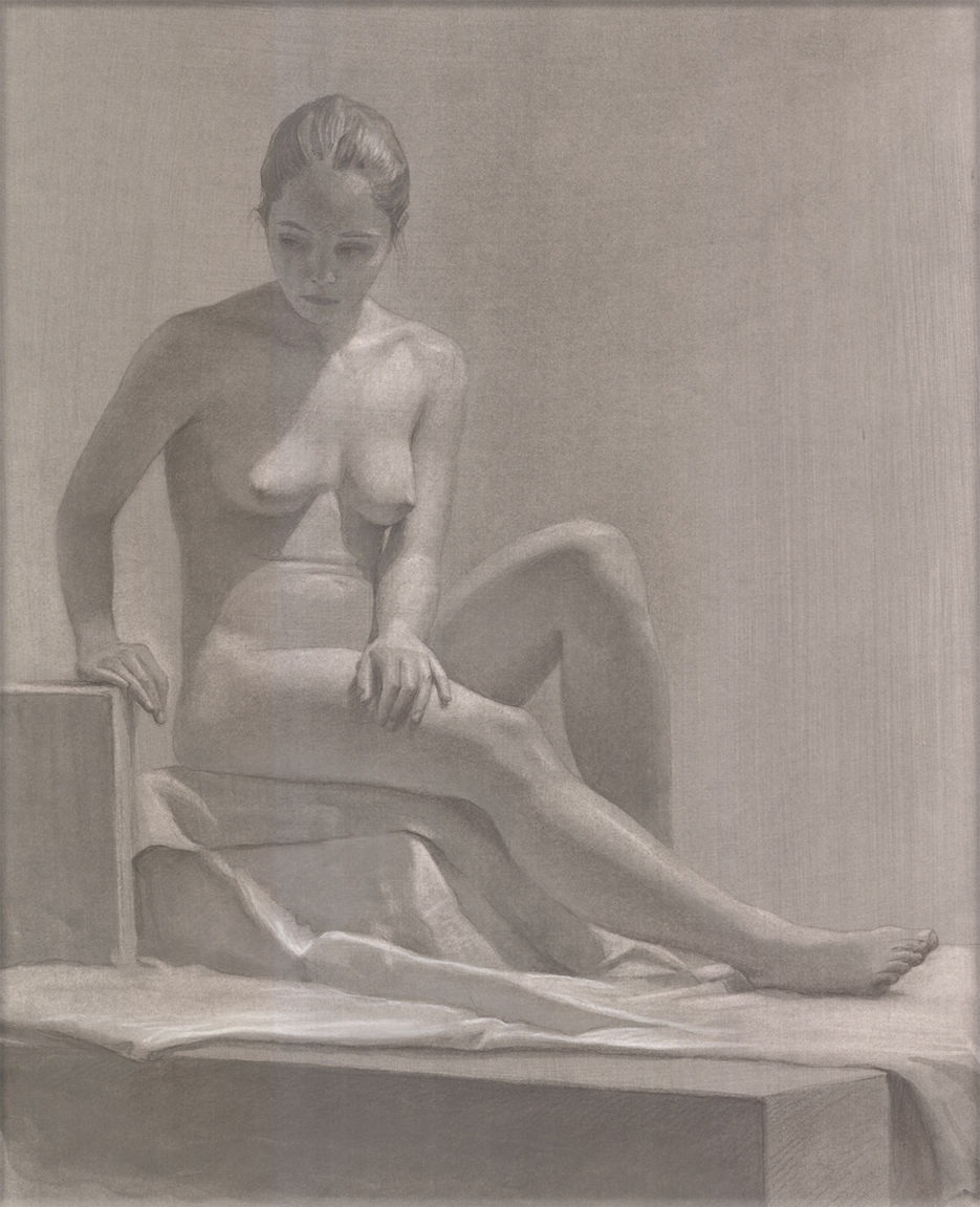 Натурщица со спины