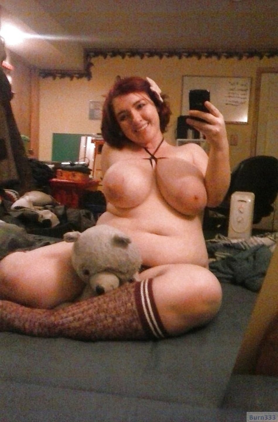 Селфи русских голых толстушек дома