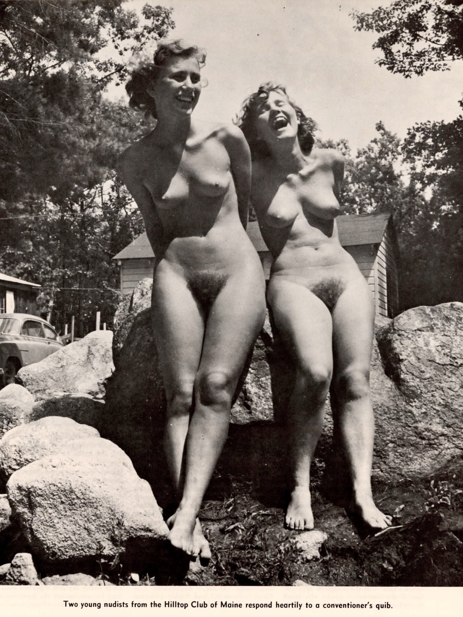 Пожилые ретро нудистки