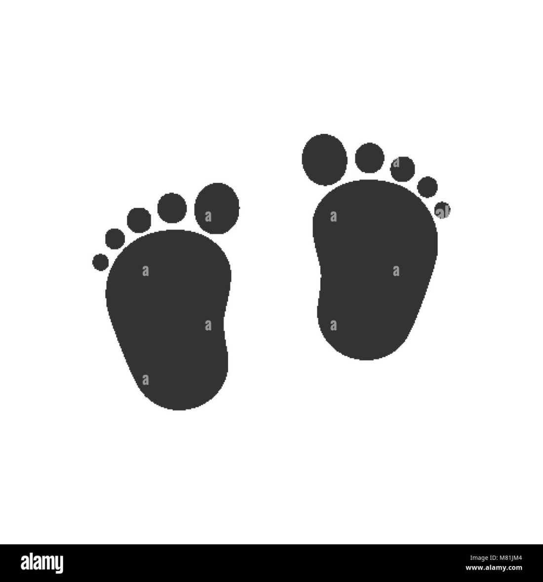 Следы ног босые детские