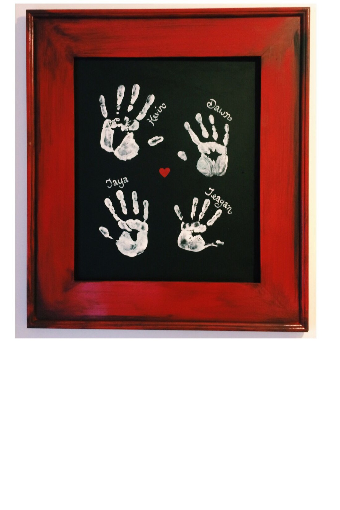 Картина с отпечатками рук