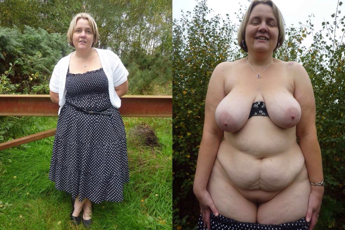 Одетые и раздетые взрослые дамы