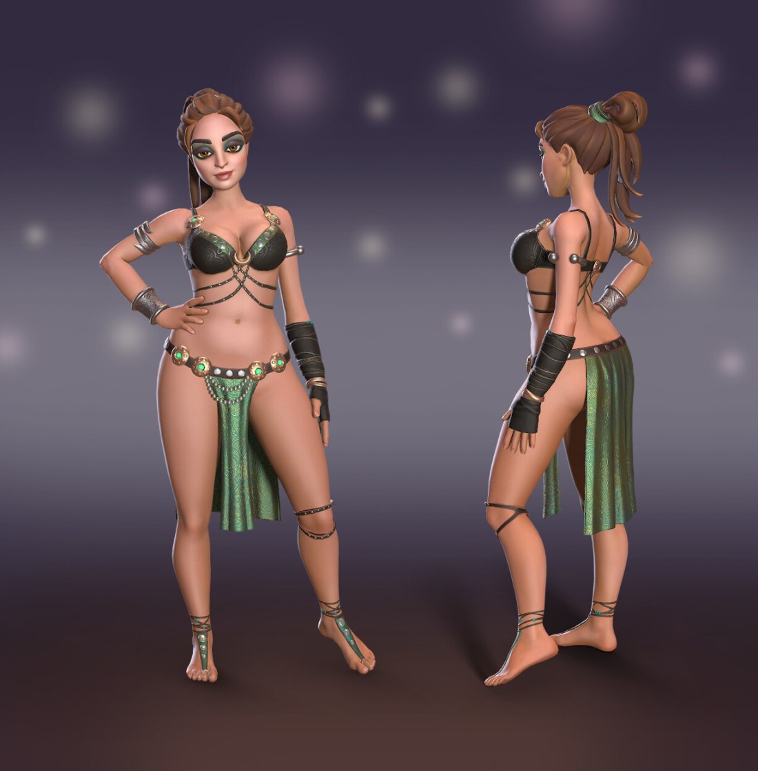 Танец живота на снегу