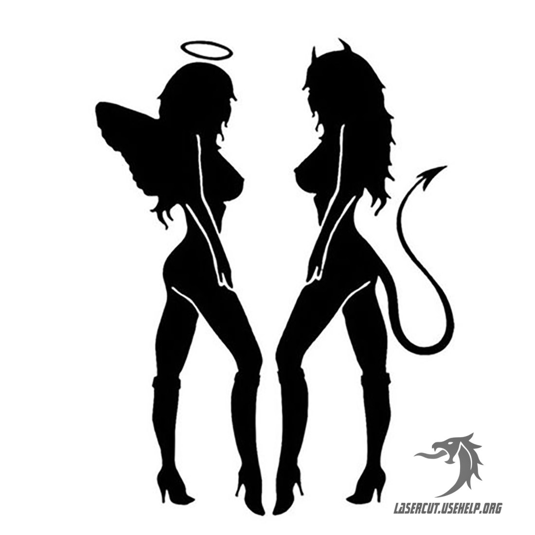 Наклейка девушка