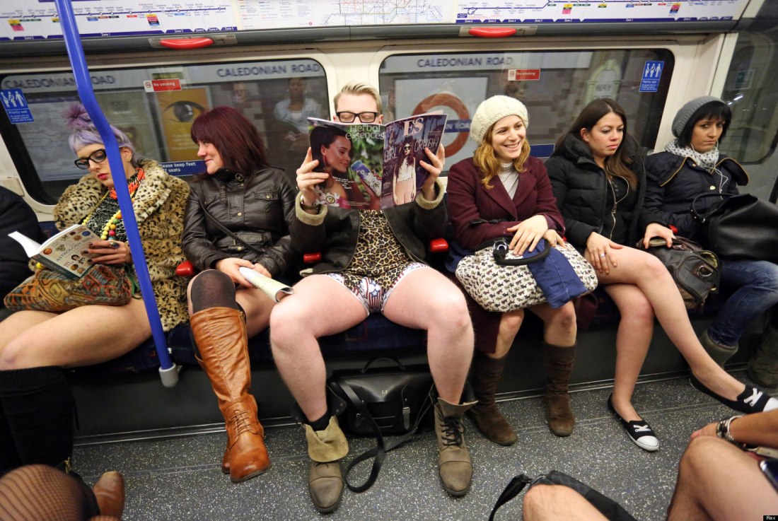 No Pants Subway Ride Москва