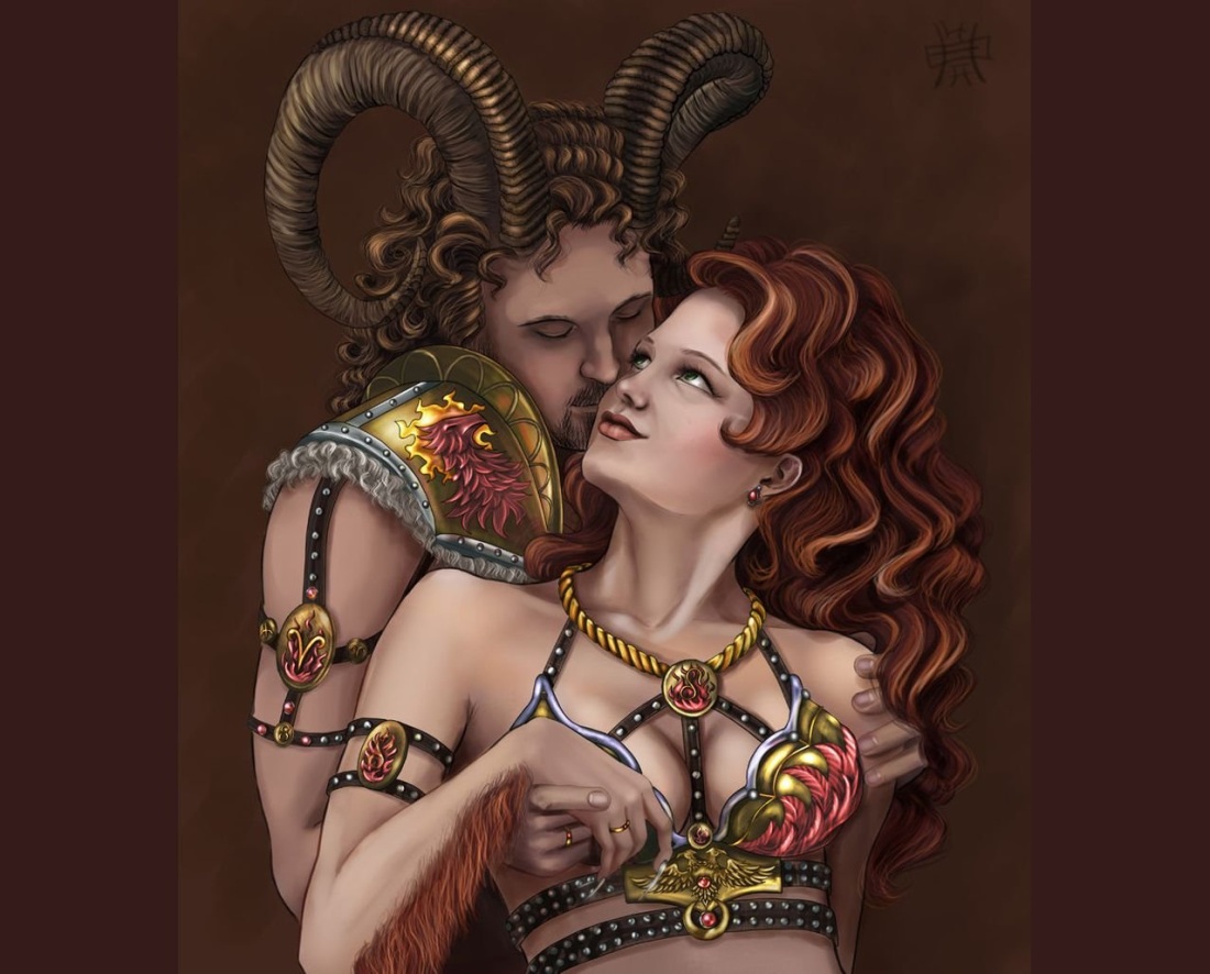 Девушка Овен арт