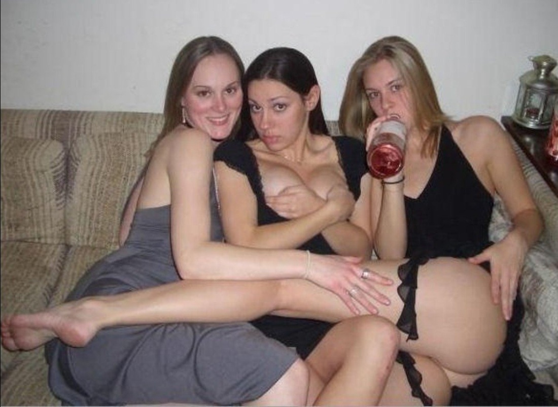 Сиськи пьяных школьниц