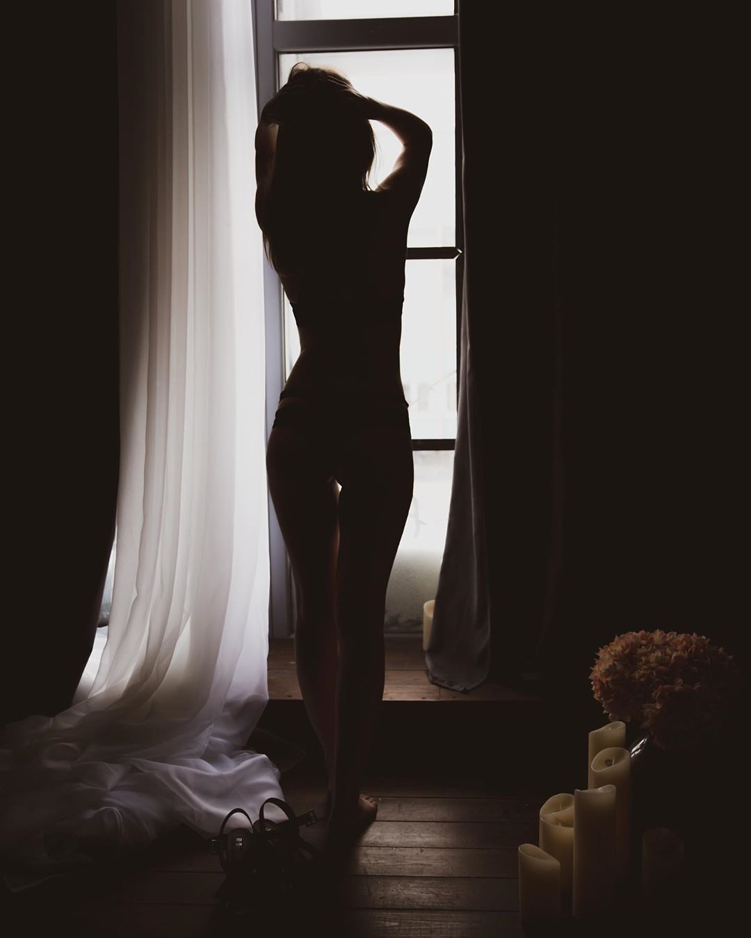 Женская фотосессия в стиле ню