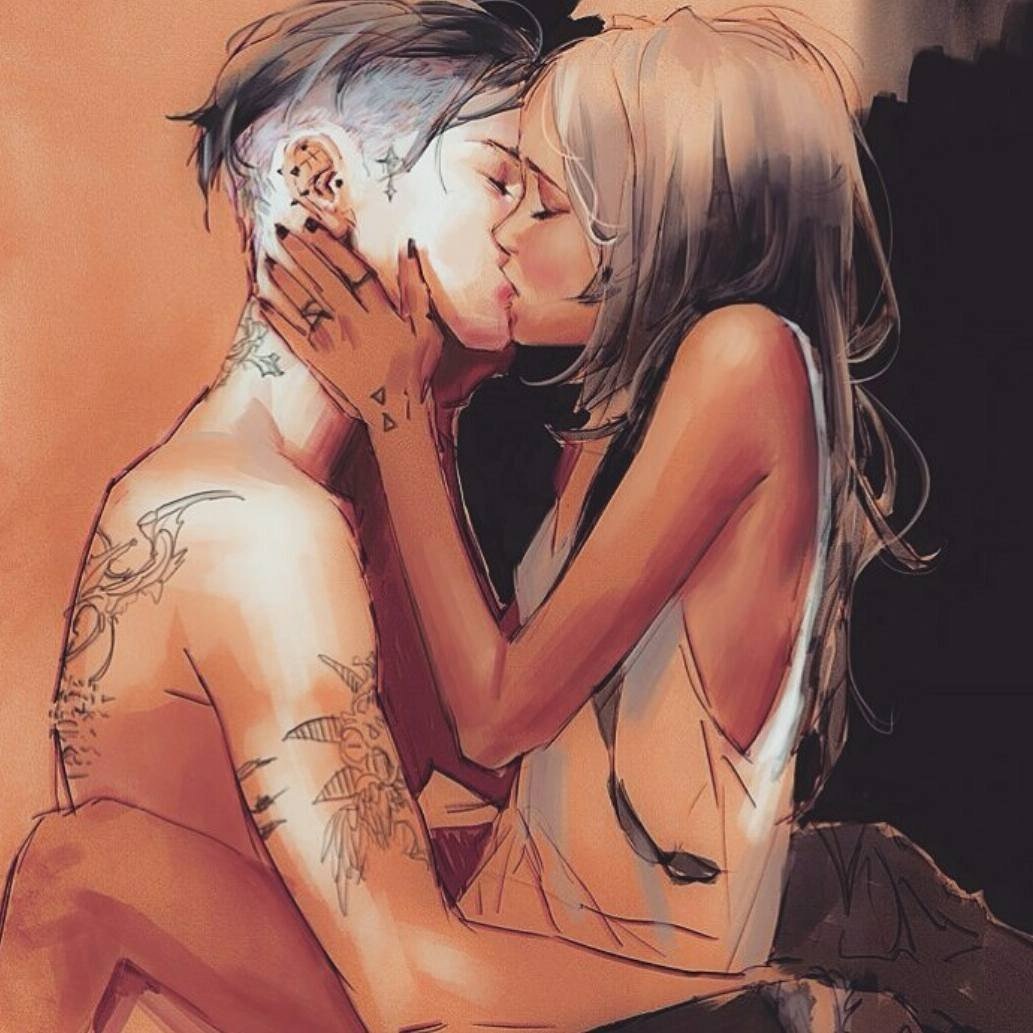 Поцелуй арт