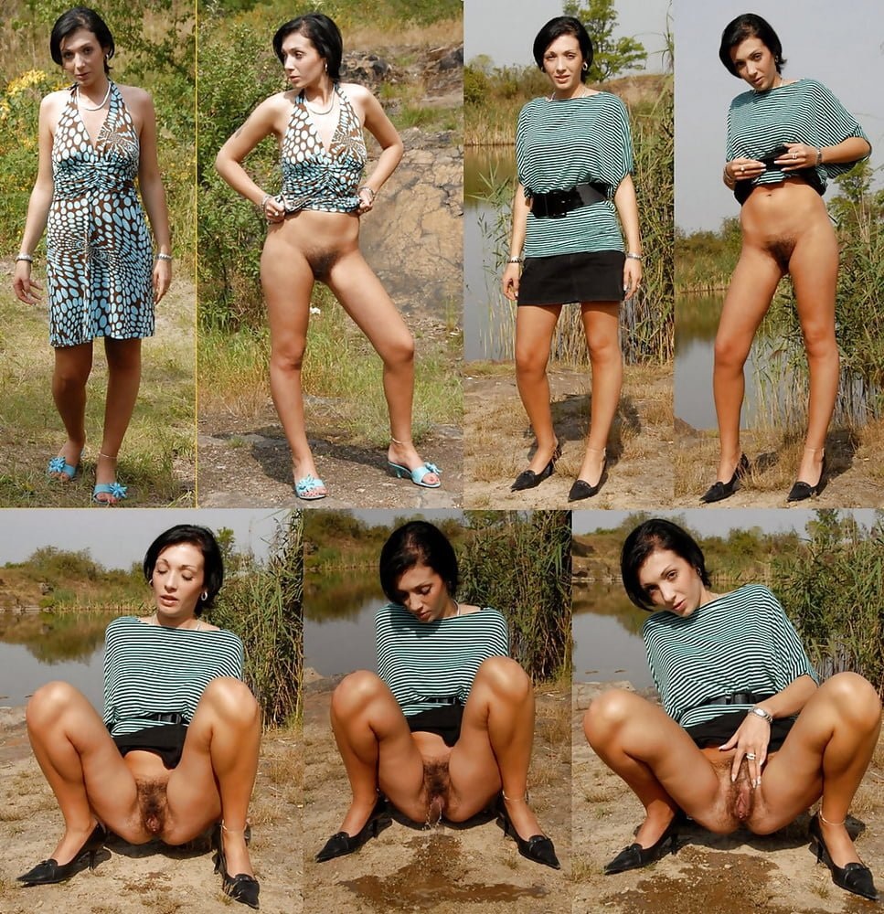 Коллаж одетые и раздетые девушки