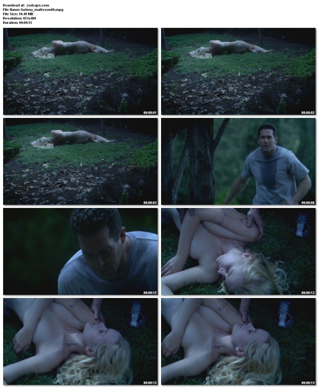 Хелена Мэттссон без трусов