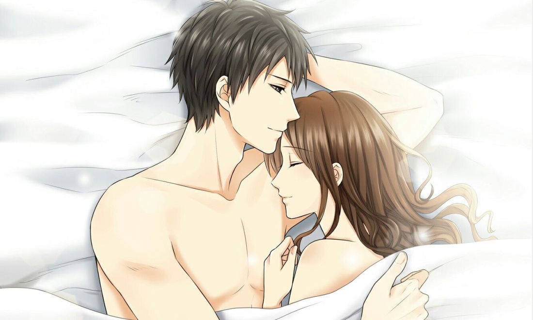 Страстный поцелуй на ночь