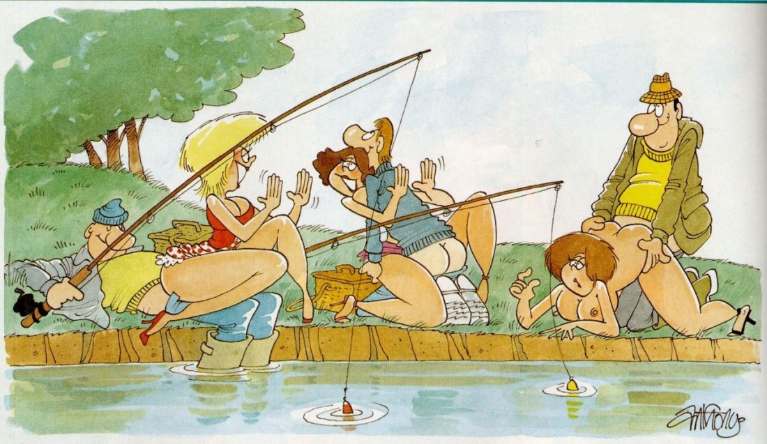 Эротические картинки про рыбаков