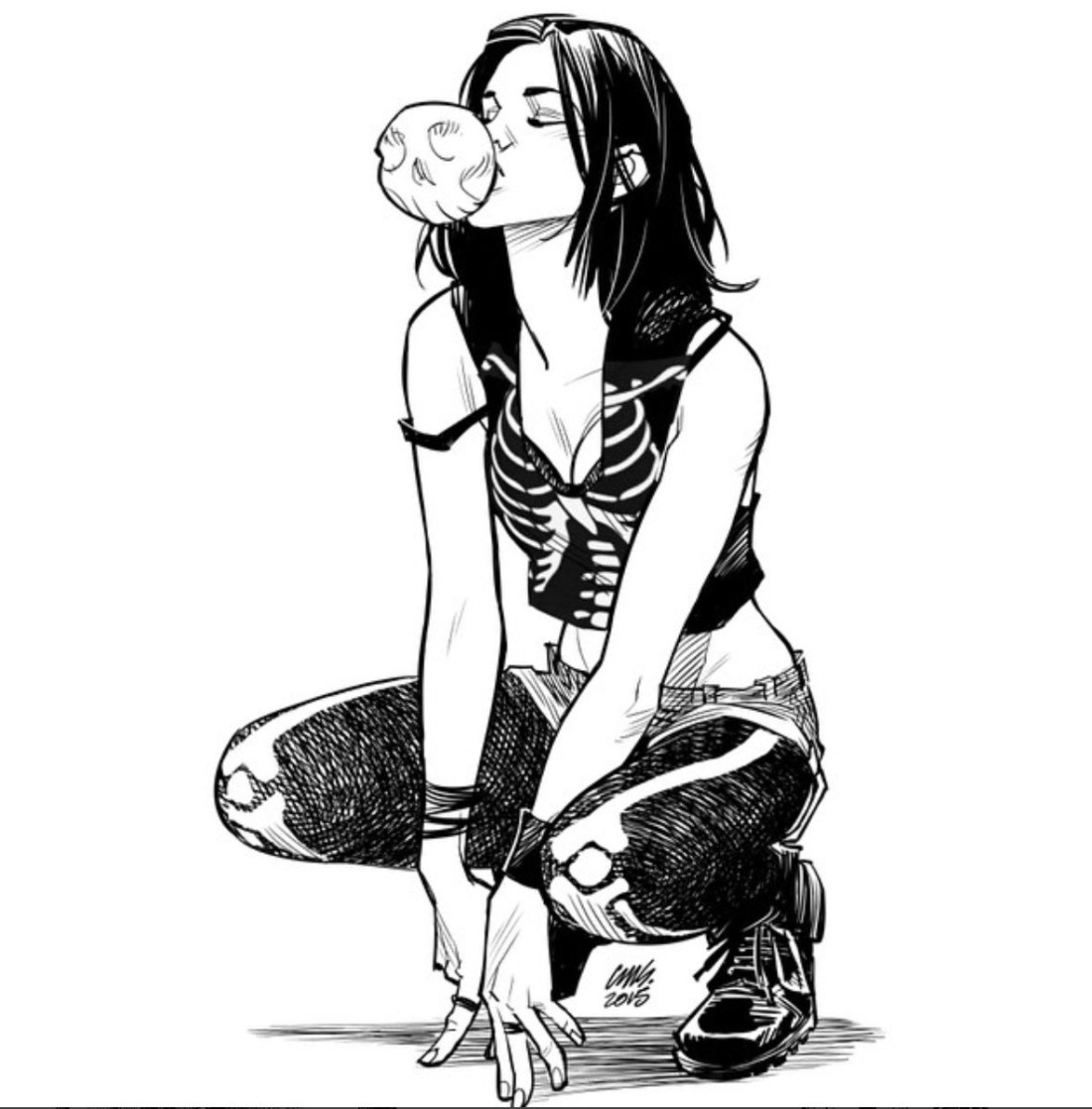 Арты девушек неформалок