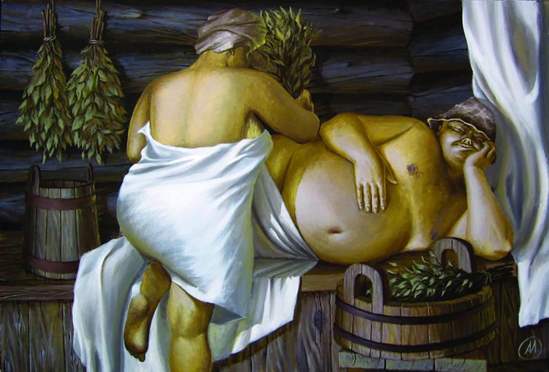 Голые девки в бане частное