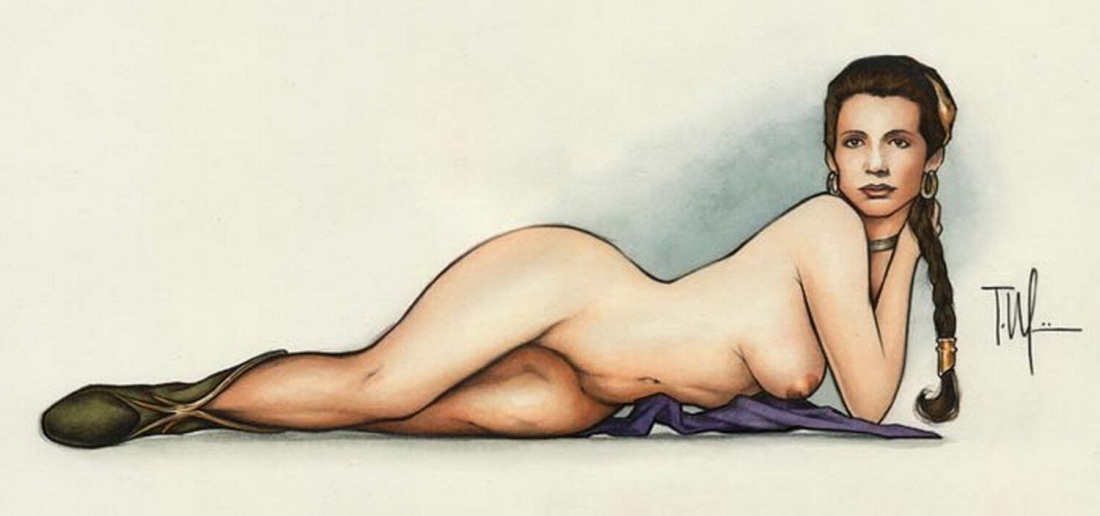 Звёздные войны принцесса Лея голая