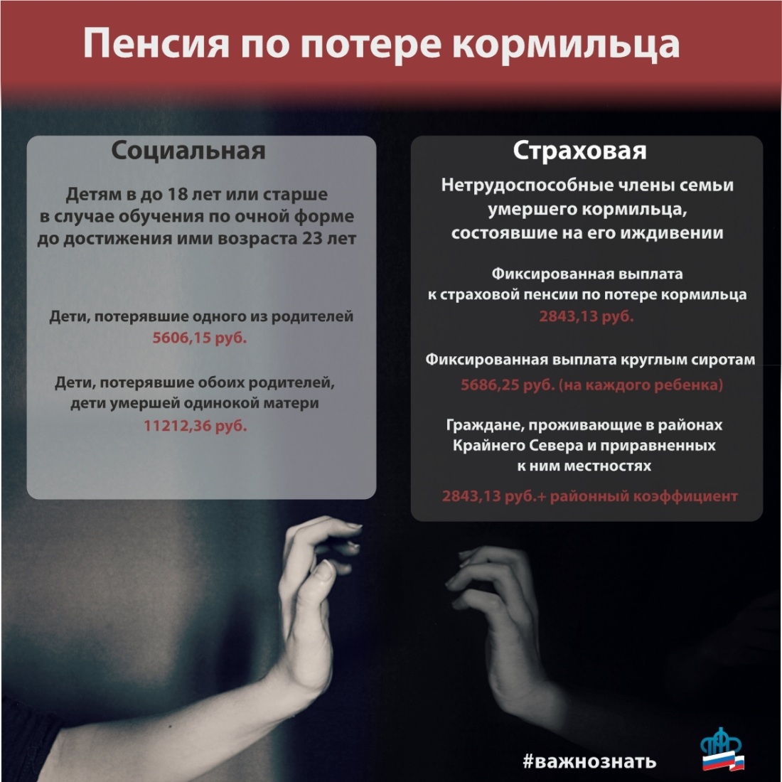 Пенсия по потере кормильца в 2021 размер