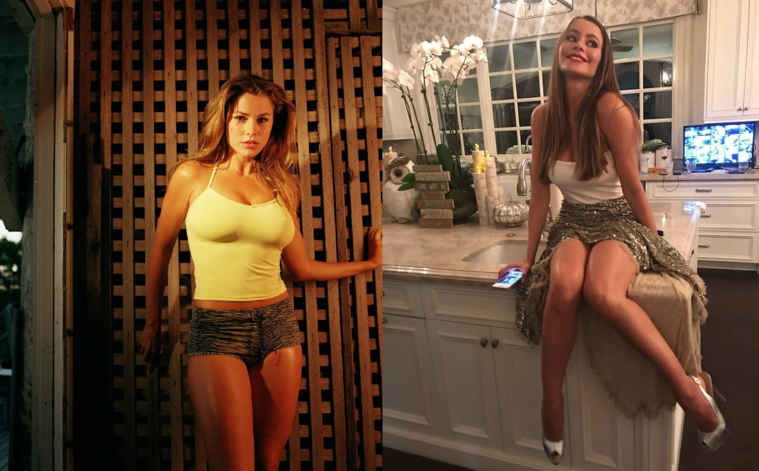 София Вергара в купальнике в молодости