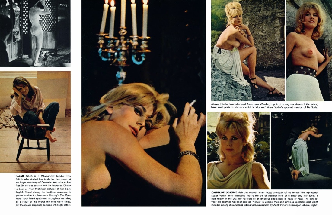 Эротические сцены с Катрин Денев