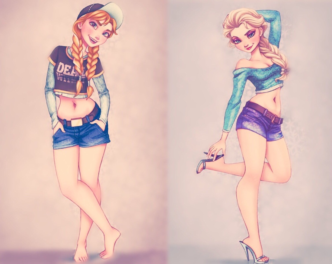 Пин ап Дисней Эльза