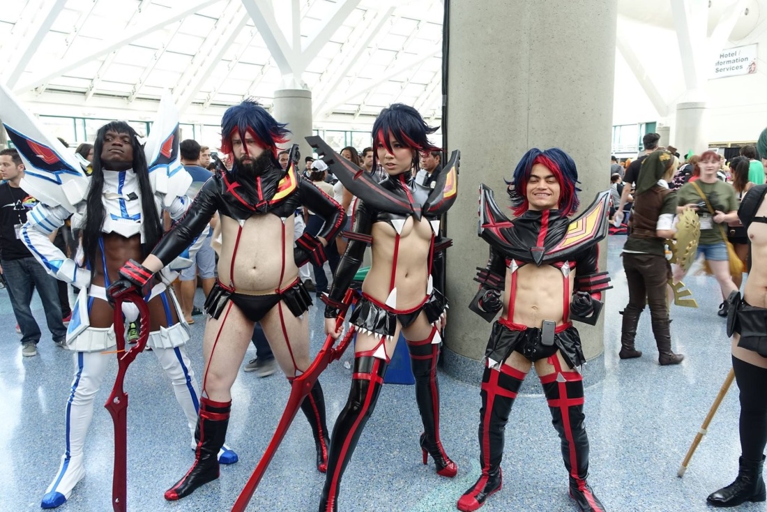 Японские косплейщицы трусики