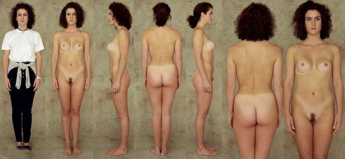 Голые женщины вид спереди и сзади