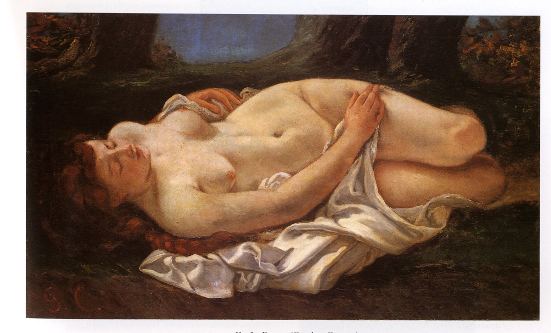 Гюстав Курбе возлежащая женщина