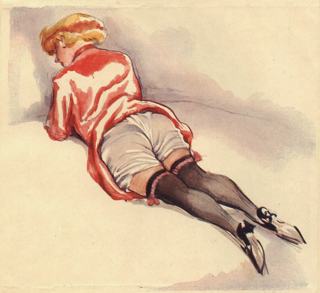 Спанкинг в белых трусиках