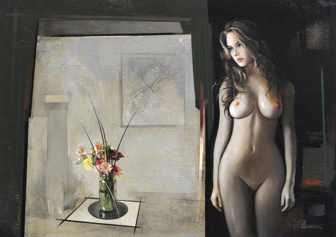 Интеллигентная женщина ню