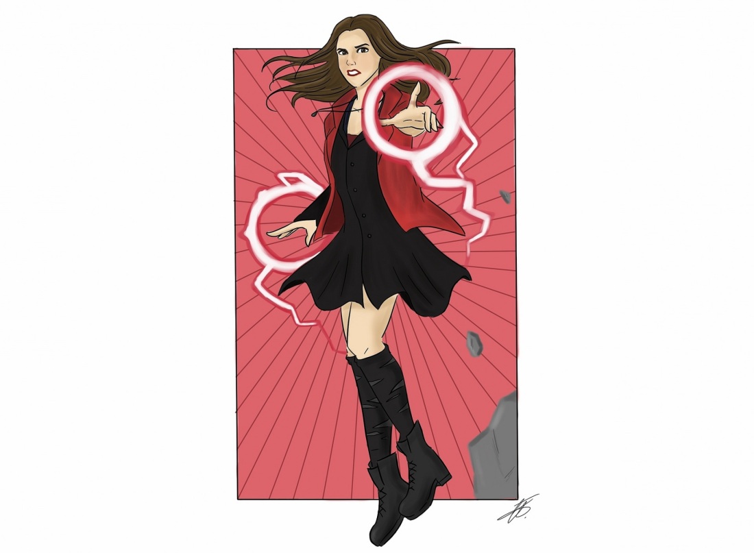 Алая ведьма Марвел обои