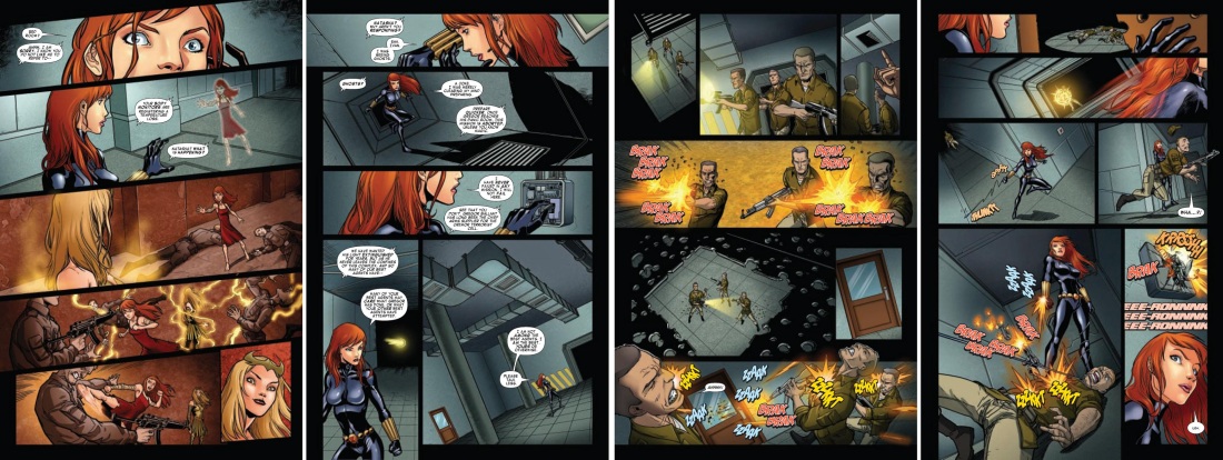 Щекотка чёрной вдовы комикс