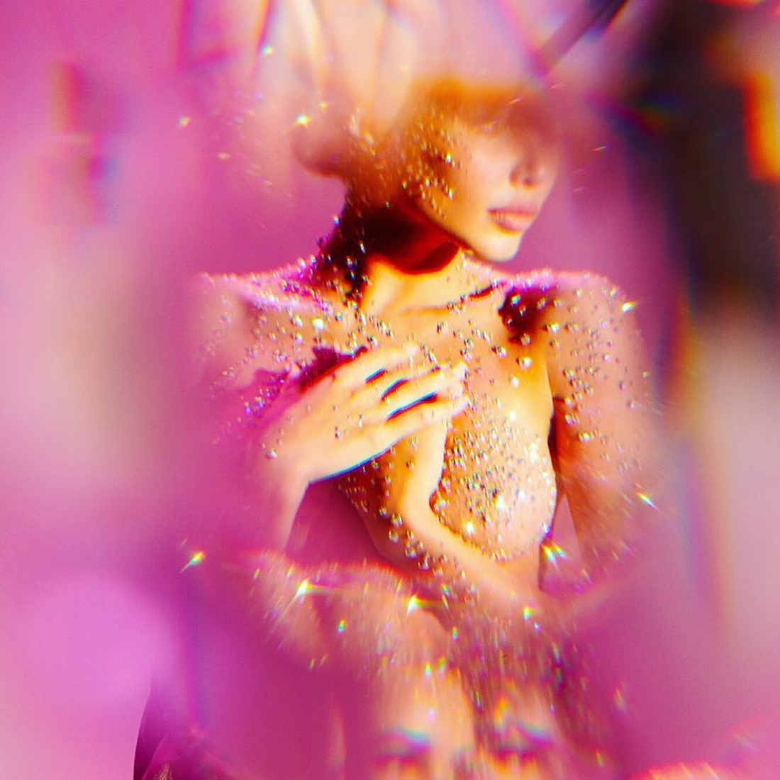 Фотосессия голая в блестках