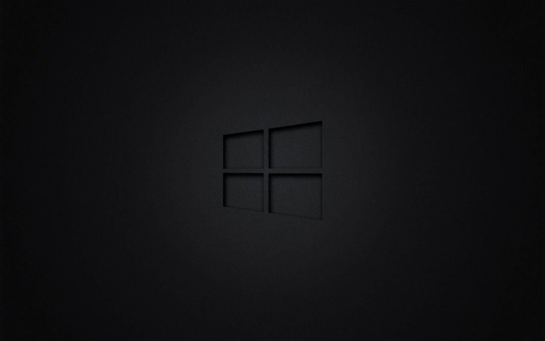 Черный виндовс 10