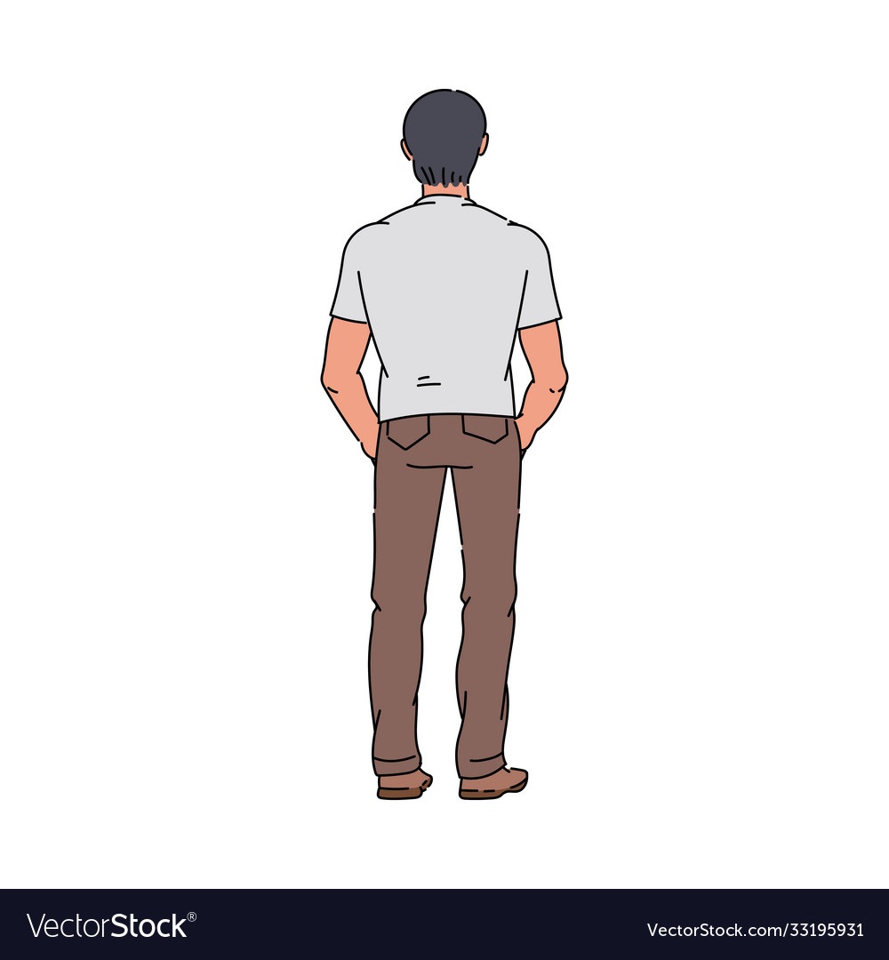 Персонаж стоящий спиной