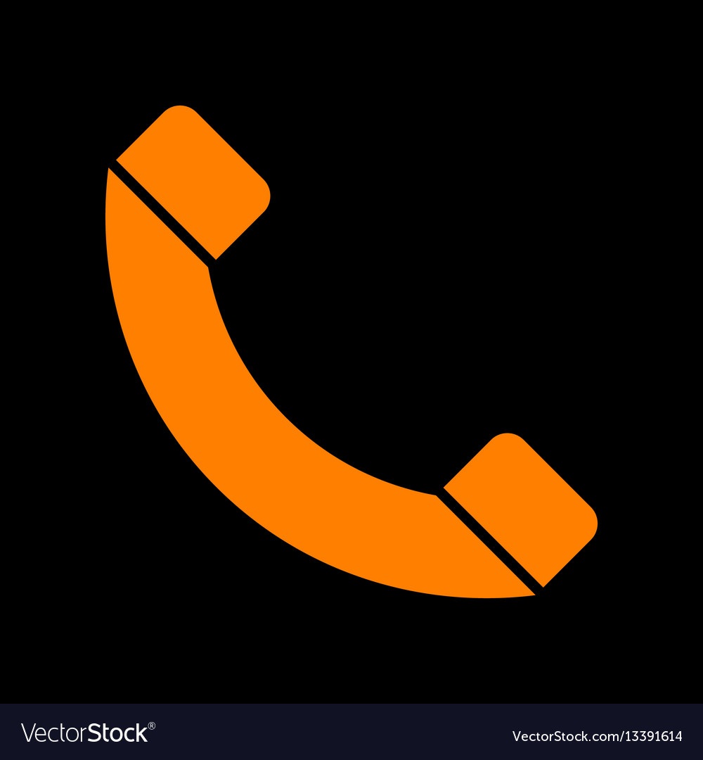 Значок трубки оранжевая